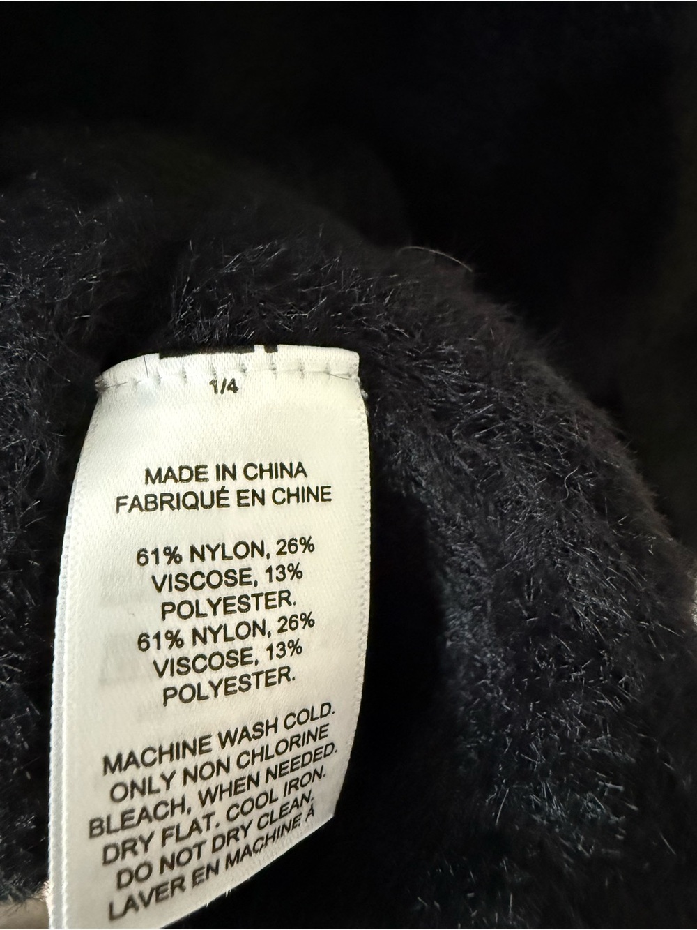 Le Bop Fuzzy Midi Skirt size Medium Black - Picture 6 of 7